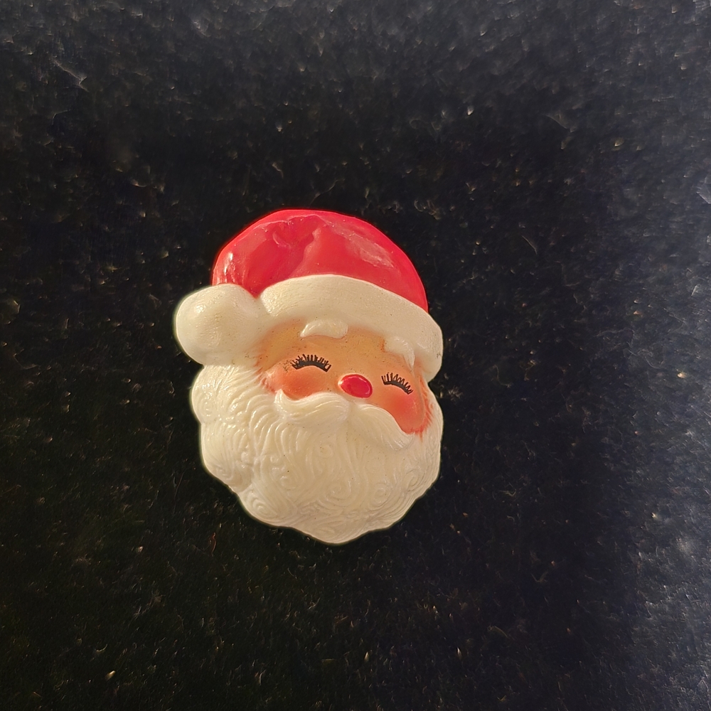 Hallmark Santa Brooch - Red and White
